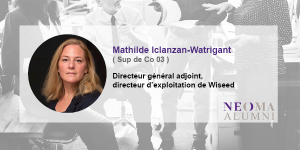 Mathilde Iclanzan-Watrigant a été nommée directeur général adjoint, directeur d'exploitation de Wiseed