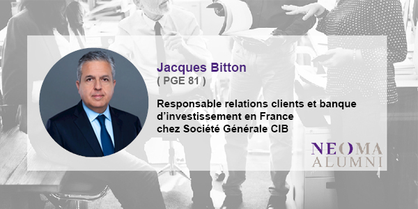 Jacques Bitton est nommé responsable relations clients et banque d’investissement en France chez Société Générale CIB