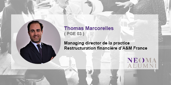 Thomas Marcorelles est nommé managing director de la practice Restructuration financière d'A&M France