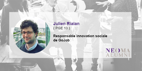 Julien Rialan a été nommé responsable innovation sociale de GoJob