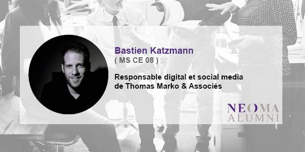 Bastien Katzmann est nommé responsable digital et social media de Thomas Marko & Associés
