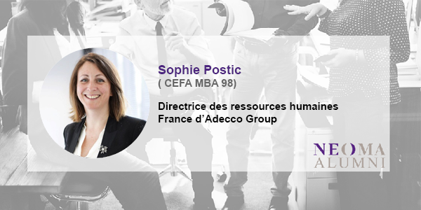 Sophie Postic a été nommée directeur des ressources humaines France d'Adecco Group