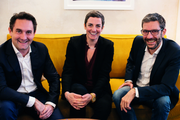 Amélie Landry (PGE 99), Marc Wolff (PGE 99) et Nicolas Gouzy (PGE 00)