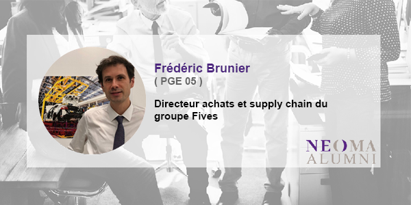 Frédéric Brunier a rejoint le groupe Fives, en tant que Directeur des achats et supply chain groupe
