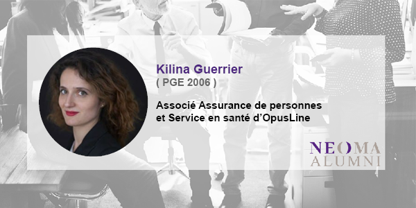 Kilina Guerrier est cooptée associé Assurance de personnes et Service en santé d'OpusLine