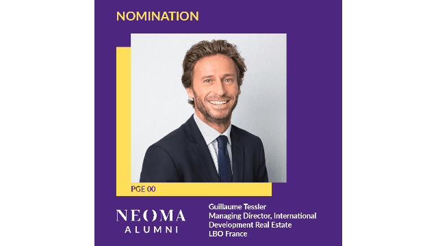 Guillaume Tessler est nommé Managing Director, International Development Real Estate de LBO France