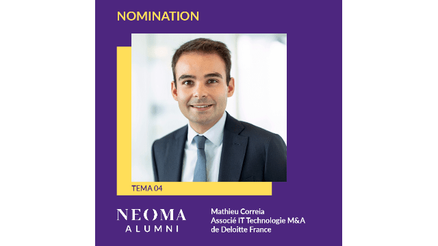 Mathieu Correia est promu associé IT Technologie M&A de Deloitte France