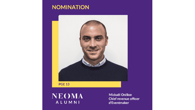 Mickaël Onillon est promu chief revenue officer d'Eventmaker