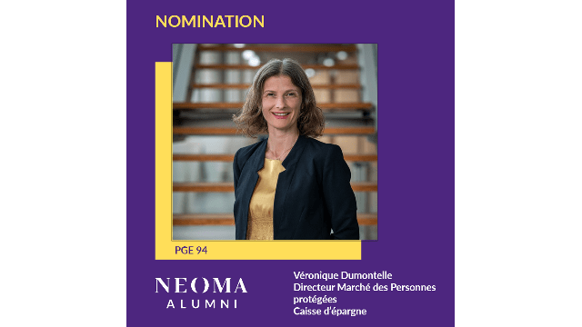 Véronique Dumontelle est nommé Directeur Marché des Personnes protégées de Caisse d'épargne, à ce poste depuis février 2024.