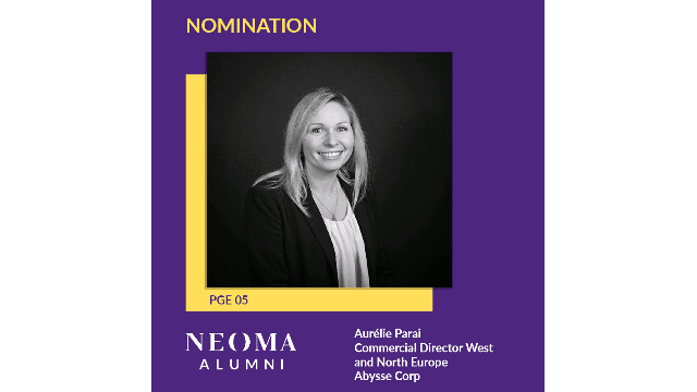 Aurélie Parain est nommé Commercial Director West and North Europe de Abysse Corp, à ce poste depuis décembre 2023