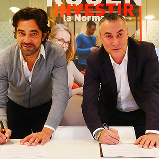 Le partenariat entre Rouen Normandy Invest et NEOMA Alumni est désormais signé ! 