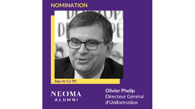 Olivier Phelip est promu directeur général d'Uniformation