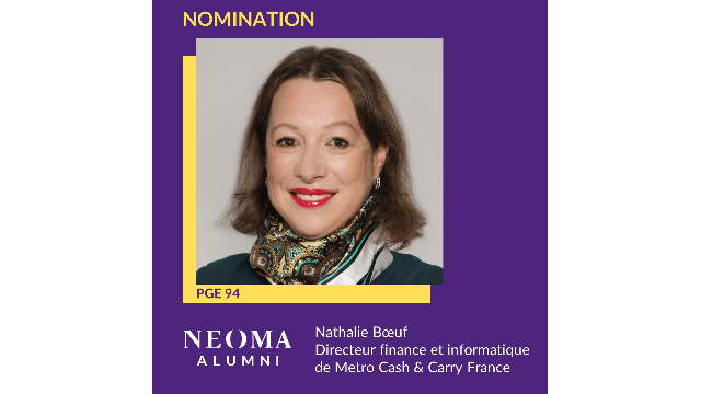 Nathalie Boeuf est nommée directeur finance et informatique de Metro Cash & Carry France