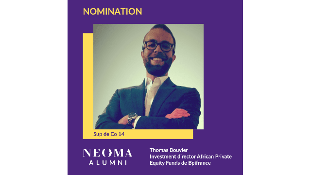 Thomas Bouvier est promu investment director African Private Equity Funds de Bpifrance