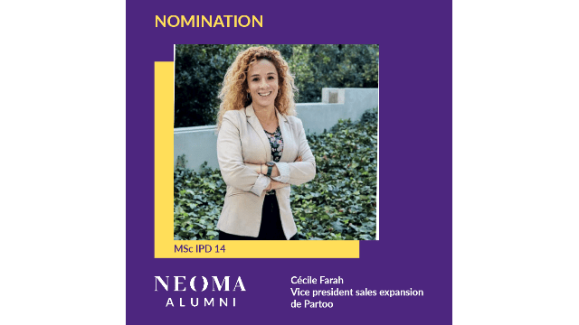 Cécile Farah est nommée vice president sales expansion de Partoo