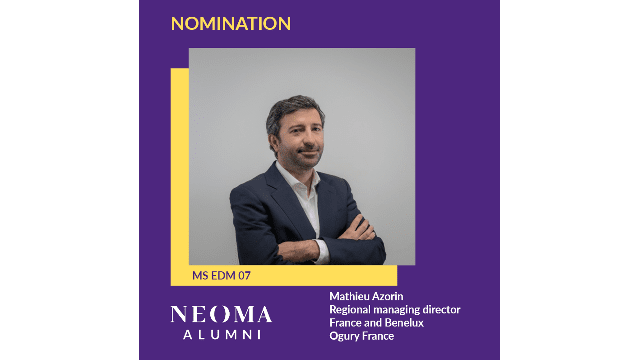 Mathieu Azorin est nommé Regional managing director France and Benelux de Ogury France