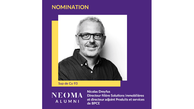 Nicolas Dreyfus est promu directeur filière Solutions immobilières et directeur adjoint Produits et services de BPCE