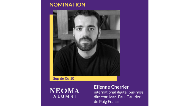 Etienne Cherrier est promu international digital business director Jean-Paul Gaultier de Puig France