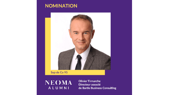 Olivier Tirmarche est nommé directeur associé de Bartle Business Consulting