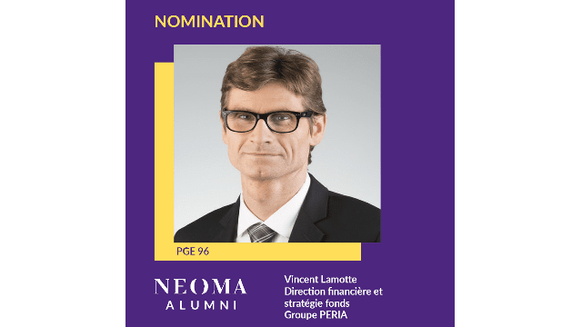 Vincent Lamotte  est nommé Directeur général finance de Perial