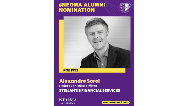 Alexandre Sorel est nommé Chief Executive Officer de Stellantis Financial Services