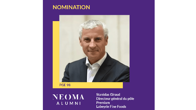 Stanislas Giraud est nommé Directeur général du pôle Premium de Labeyrie Fine Foods