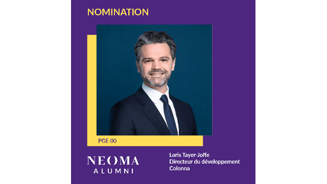 Loris Tayer-Joffe est nommé Directeur du développement de Colonna