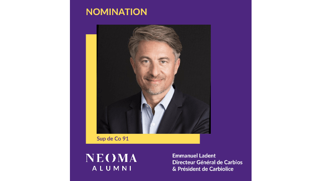 Emmanuel Ladent est nommé Directeur Général de Carbios & Président de Carbiolice