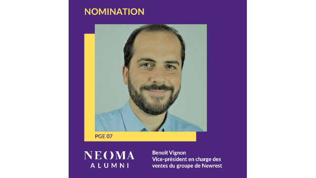 Benoît Vignon est promu vice-président en charge des ventes du groupe de Newrest