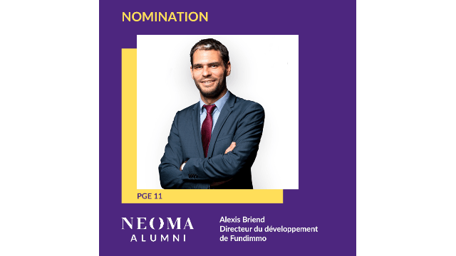 Alexis Briend est promu directeur du développement de Fundimmo