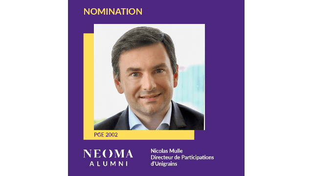 Nicolas Mulle est promu directeur de Participations d'Unigrains