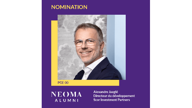 Alexandre Jaeglé est nommé Directeur du développement de Scor Investment Partners