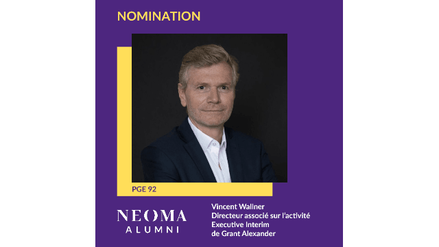 Vincent Wallner est nommé directeur associé sur l'activité Executive Interim de Grant Alexander