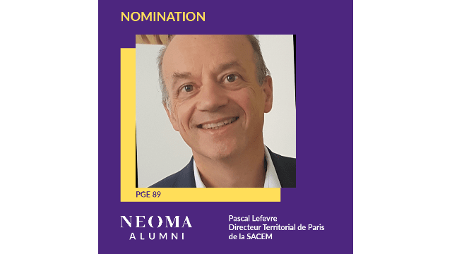 Pascal Lefevre est promu directeur Territorial de Paris de Société des auteurs compositeurs et éditeurs de musique