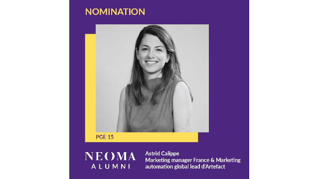 Astrid Calippe est nommée marketing manager France & Marketing automation global lead d'Artefact