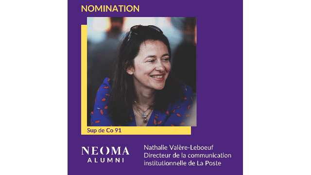 Nathalie Valère-Leboeuf est promue directeur de la communication institutionnelle de La Poste