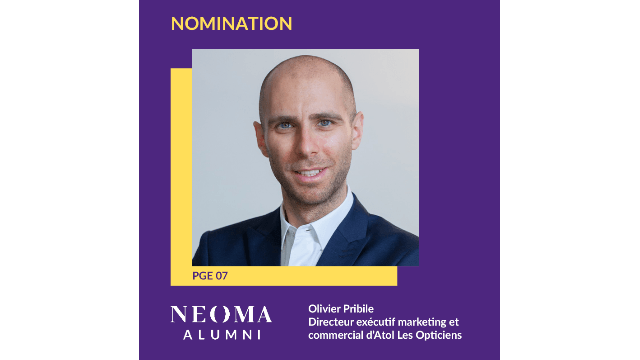 Olivier Pribile est nommé directeur exécutif marketing et commercial d'Atol Les Opticiens