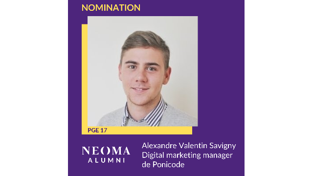 Alexandre Valentin Savigny est nommé digital marketing manager de Ponicode