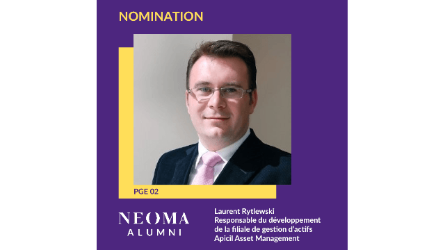 Laurent Rytlewski est nommé Responsable du développement de la filiale de gestion d'actifs Apicil Asset Management