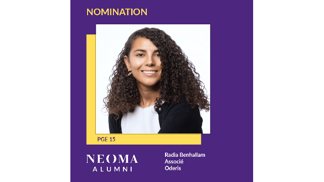 Radia Benhallam est nommé Associé de Oderis, à ce poste depuis février 2024