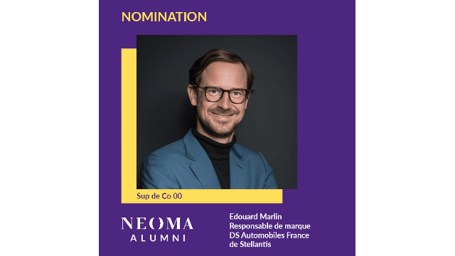 Edouard Marlin est promu responsable de marque DS Automobiles France de Stellantis
