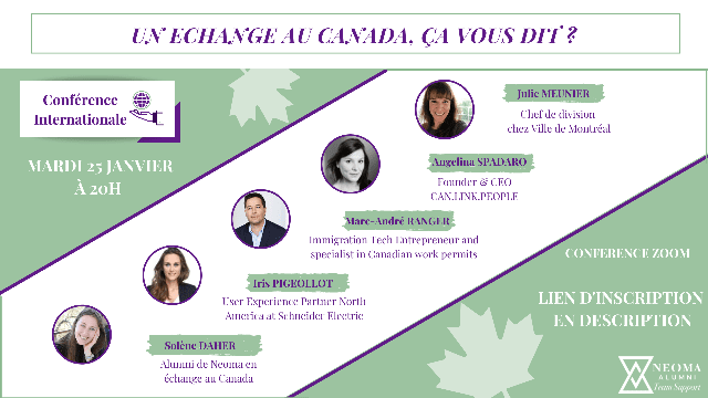 Webconférence NATS - Un échange au Canada, ça vous dit ?