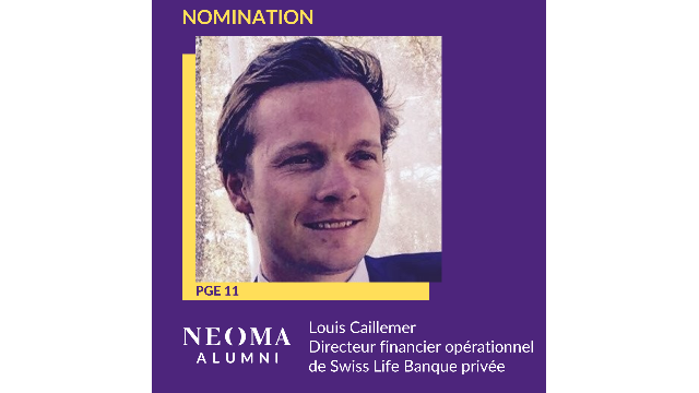 Louis Caillemer a été promu directeur financier opérationnel de Swiss Life Banque privée