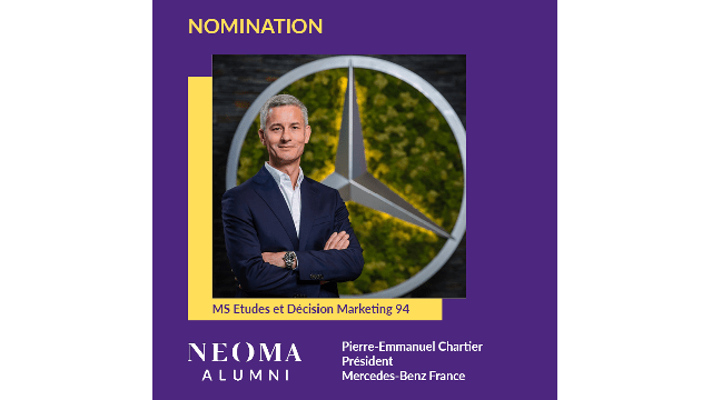 Pierre-Emmanuel Chartier est promu président de Mercedes-Benz France