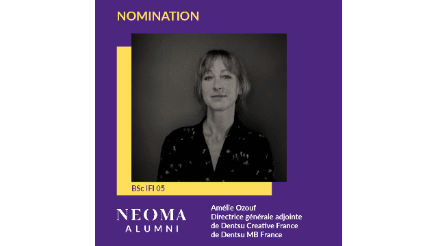 Amélie Ozouf est promue directrice générale adjointe de Dentsu Creative France de Dentsu MB France