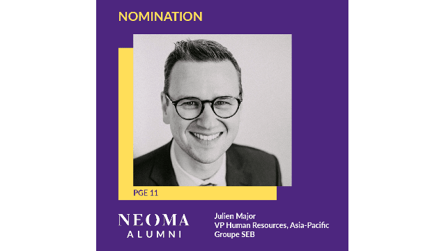 Julien Major est promu vice president human resources Asia-Pacific de Groupe SEB France