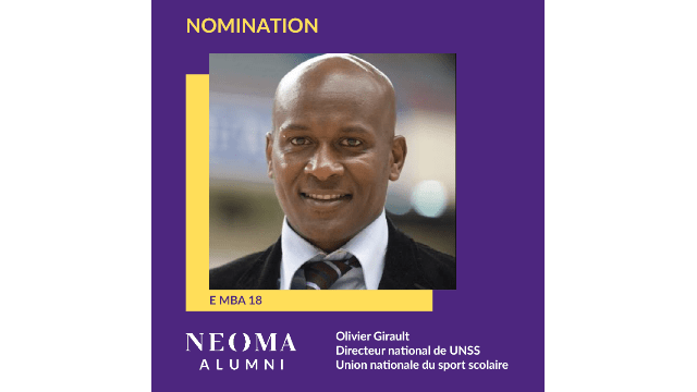 Olivier Girault est nommé directeur national d'Union nationale du sport scolaire