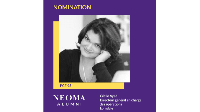 Cécile Ayed est nommé Directeur général en charge des opérations de Lonsdale, à ce poste depuis février 2024