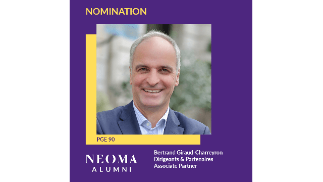 Bertrand Giraud-Charreyron est nommé Associate partner de Dirigeants & Partenaires