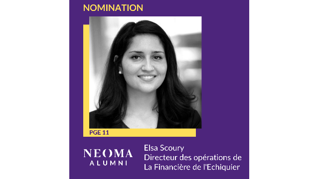 Elsa Scoury est promue directeur des opérations de La Financière de l'Echiquier